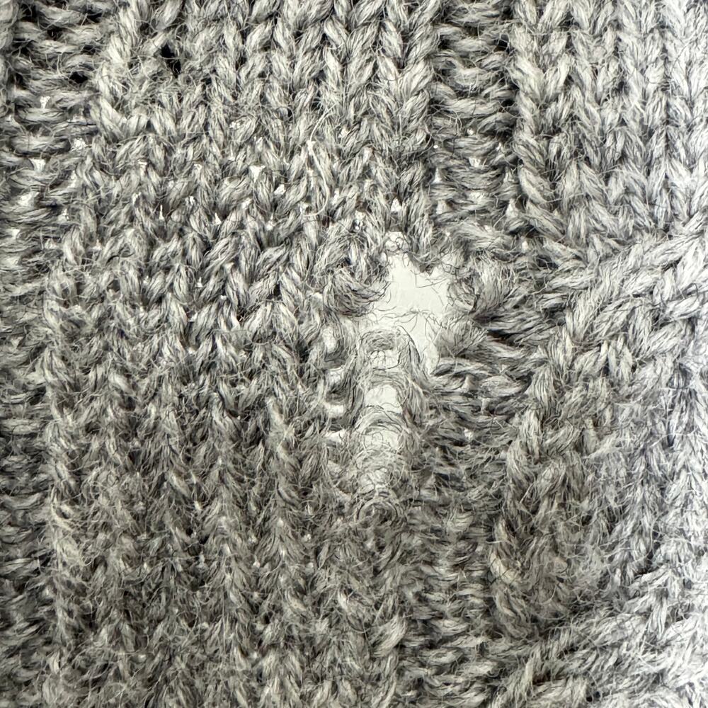 Neve Merino Wool Ski Sweater Cable Knit Nordic Geometric Crewneck Small - Picture 13 of 13